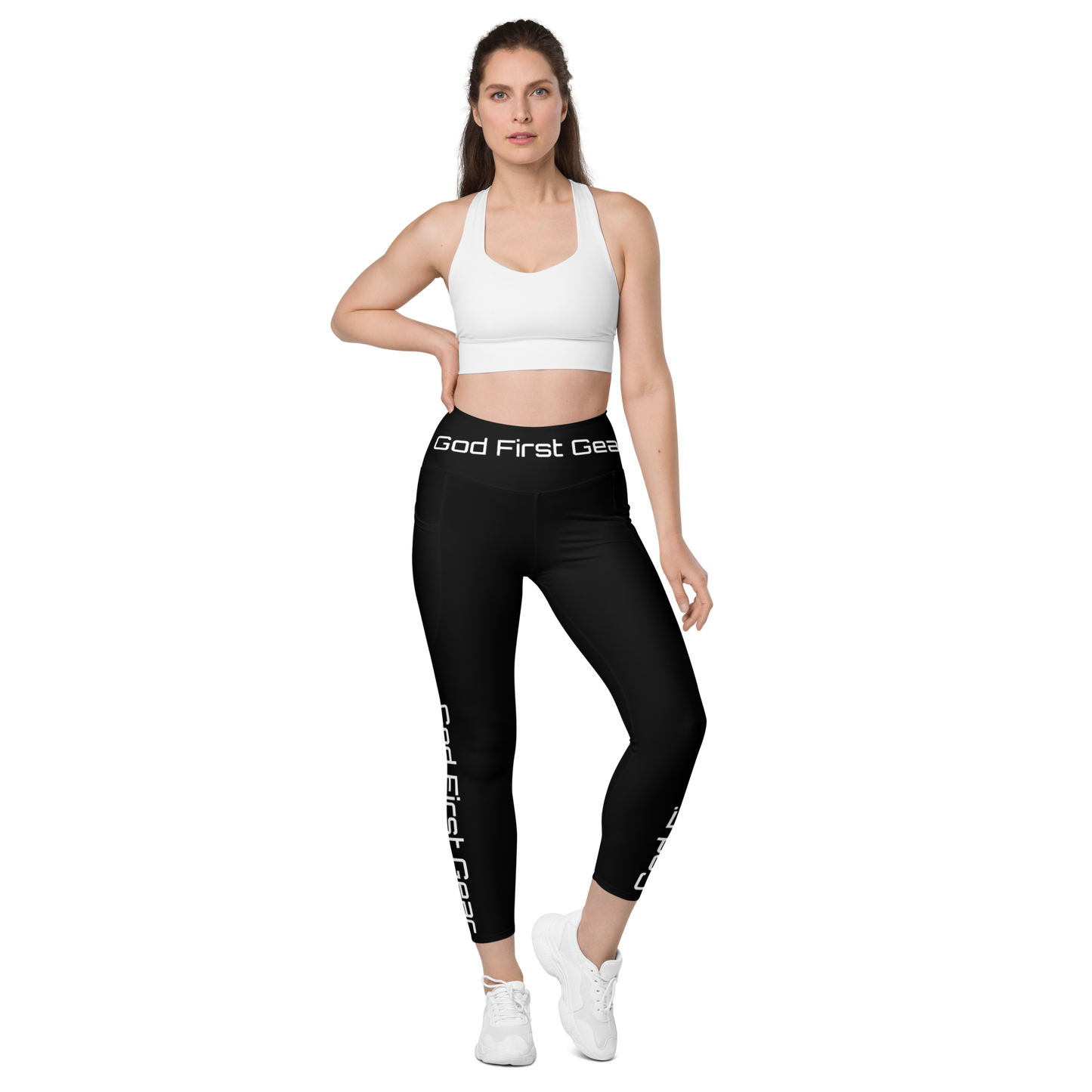 God First Gear Black Leggings with pockets