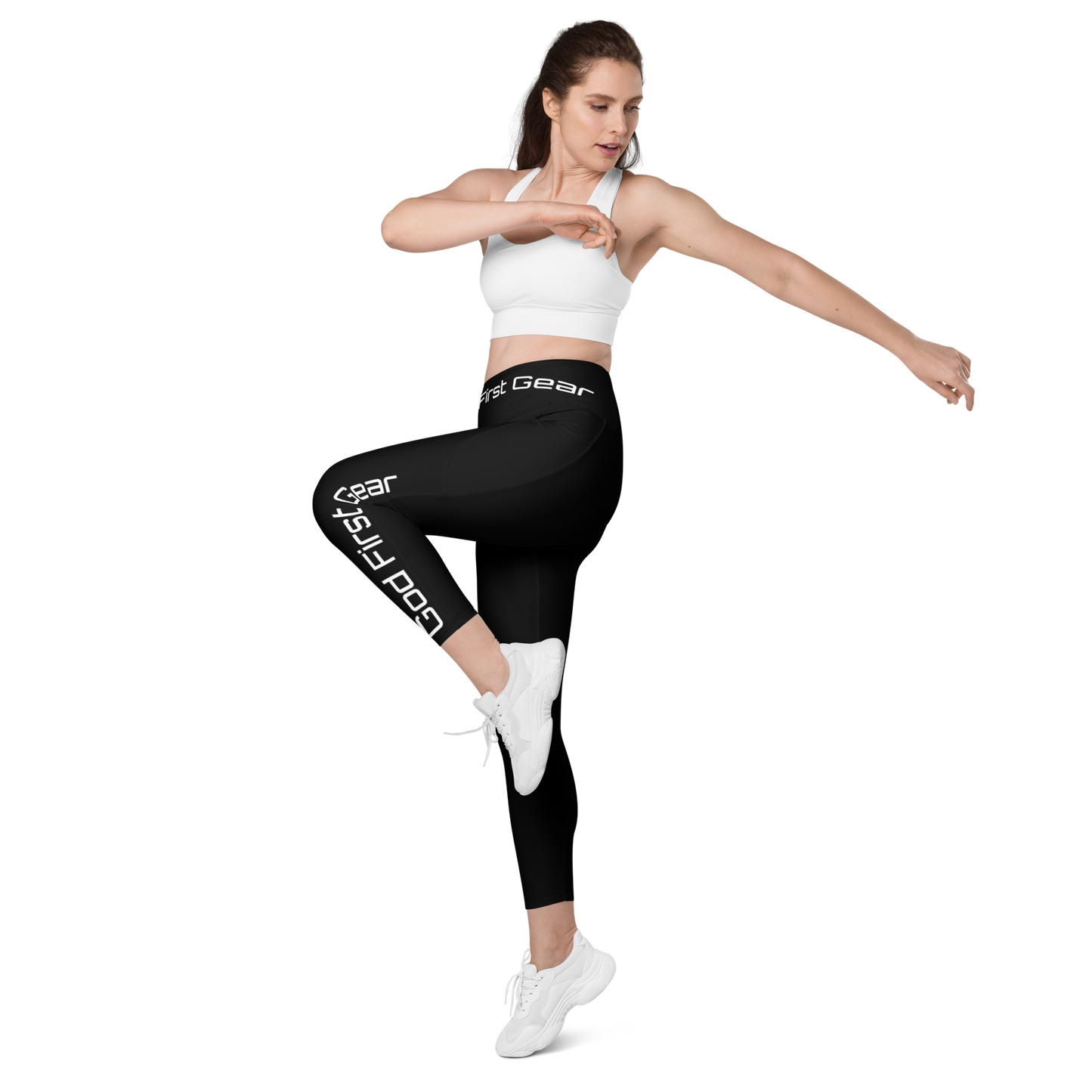 God First Gear Black Leggings with pockets