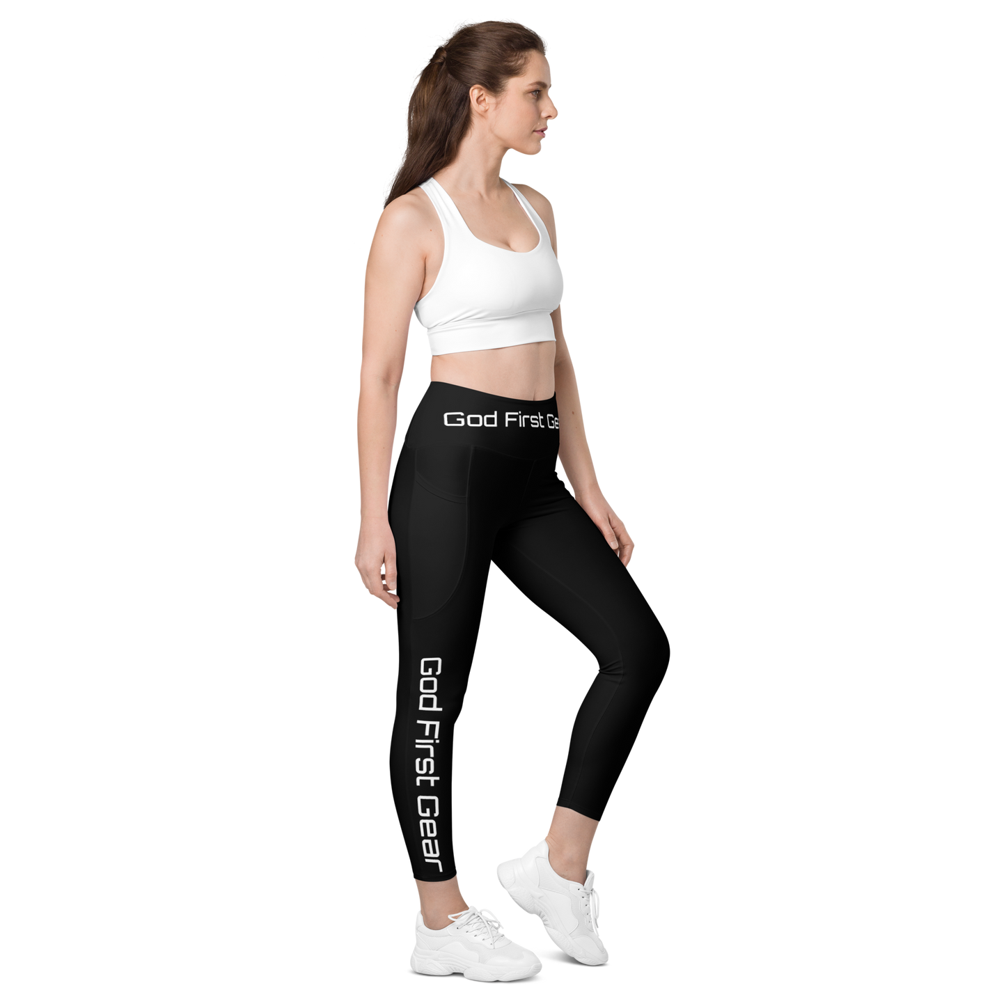 God First Gear Black Leggings with pockets