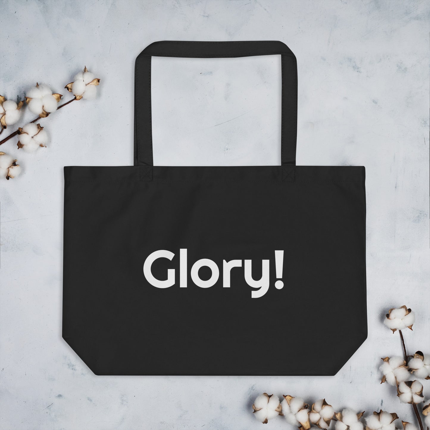 Glory! Large organic tote bag