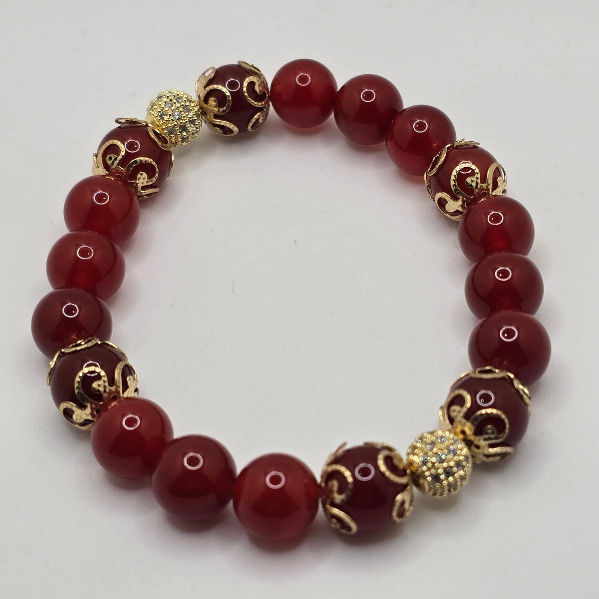 Women's Carnelian with Zirconia accents Bracelet