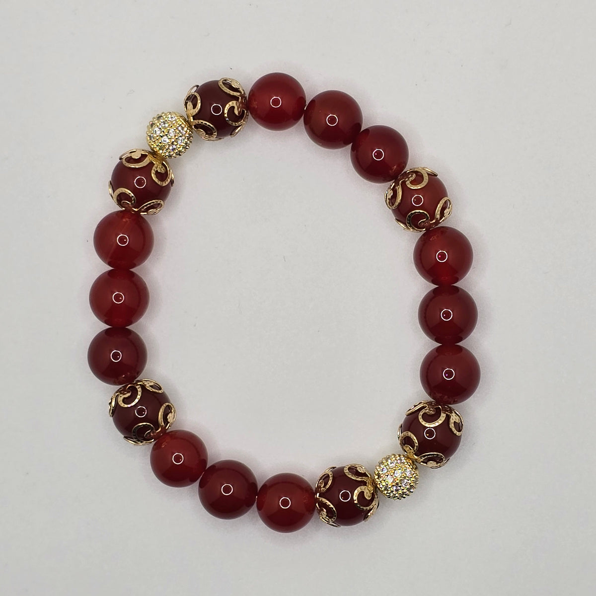Women's Carnelian with Zirconia accents Bracelet