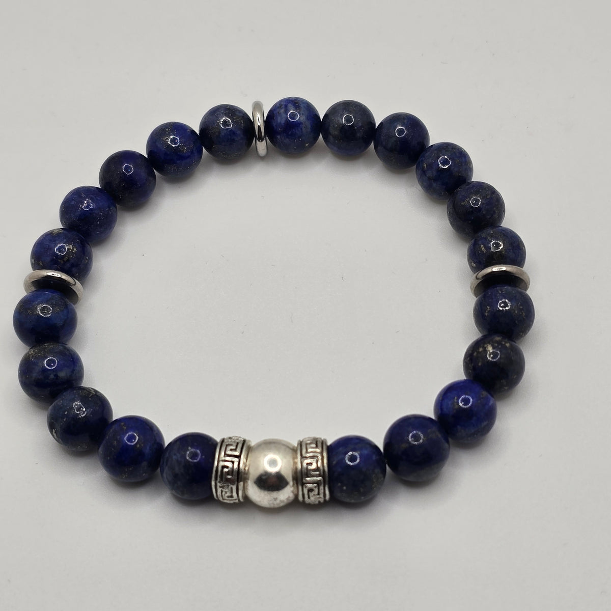 Lapis and Antique Silver Bracelet