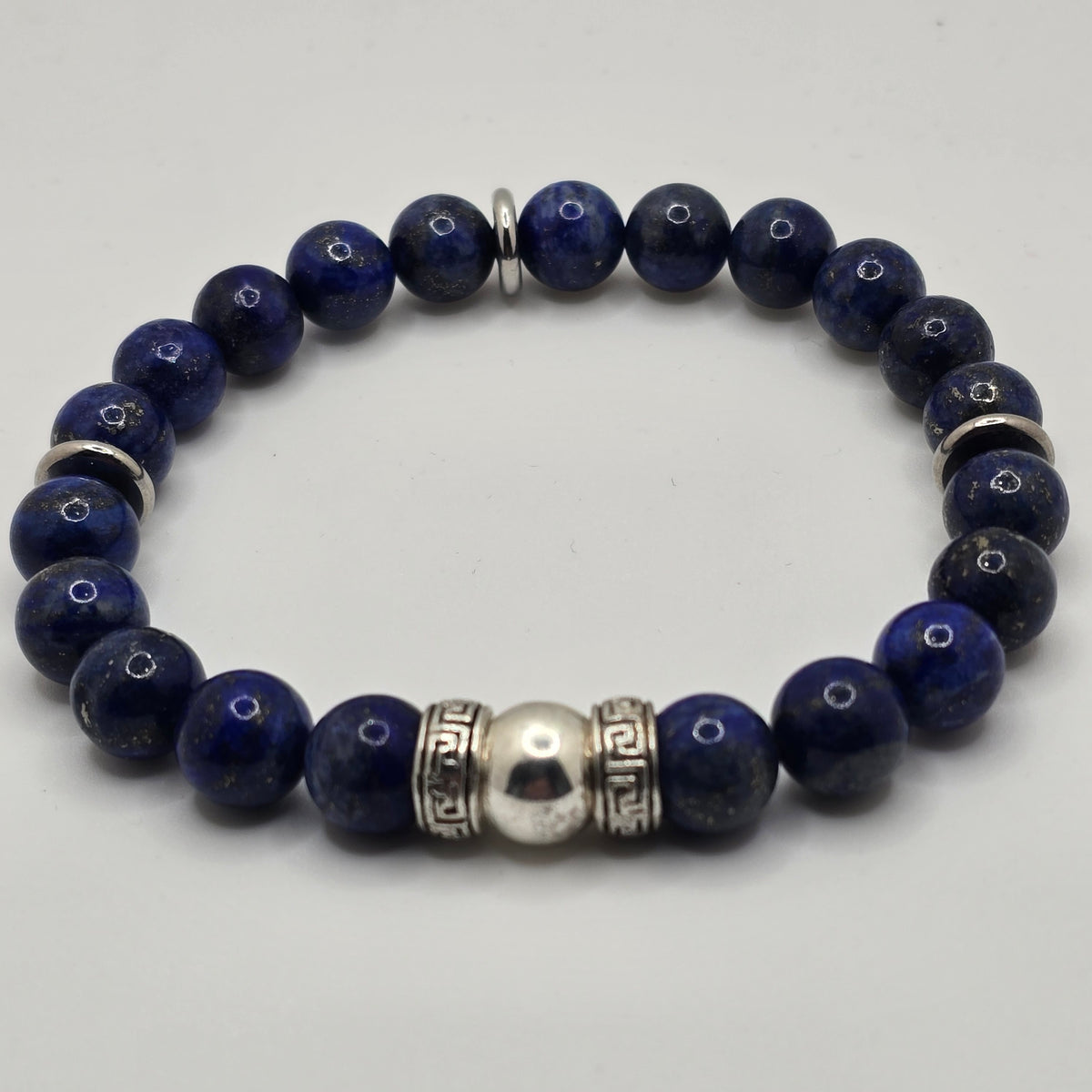 Lapis and Antique Silver Bracelet