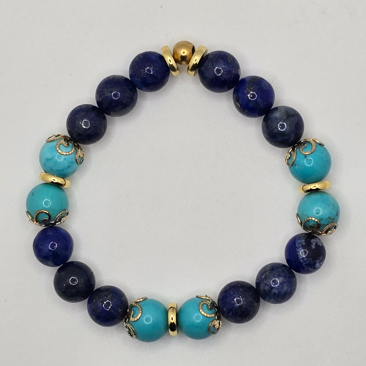 Lapis and Turquoise Women's Bracelet