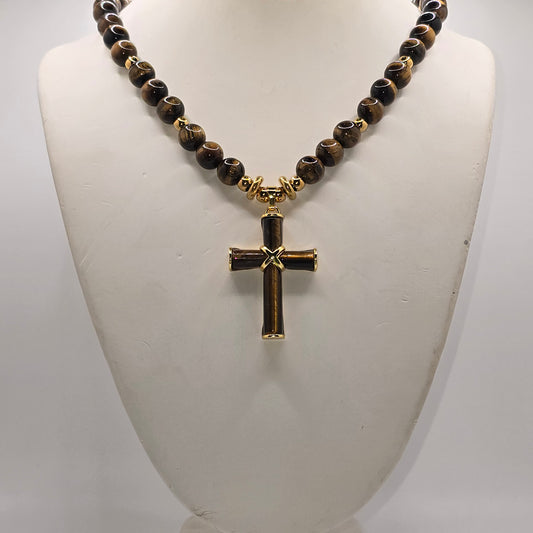 Tiger Eye Cross
