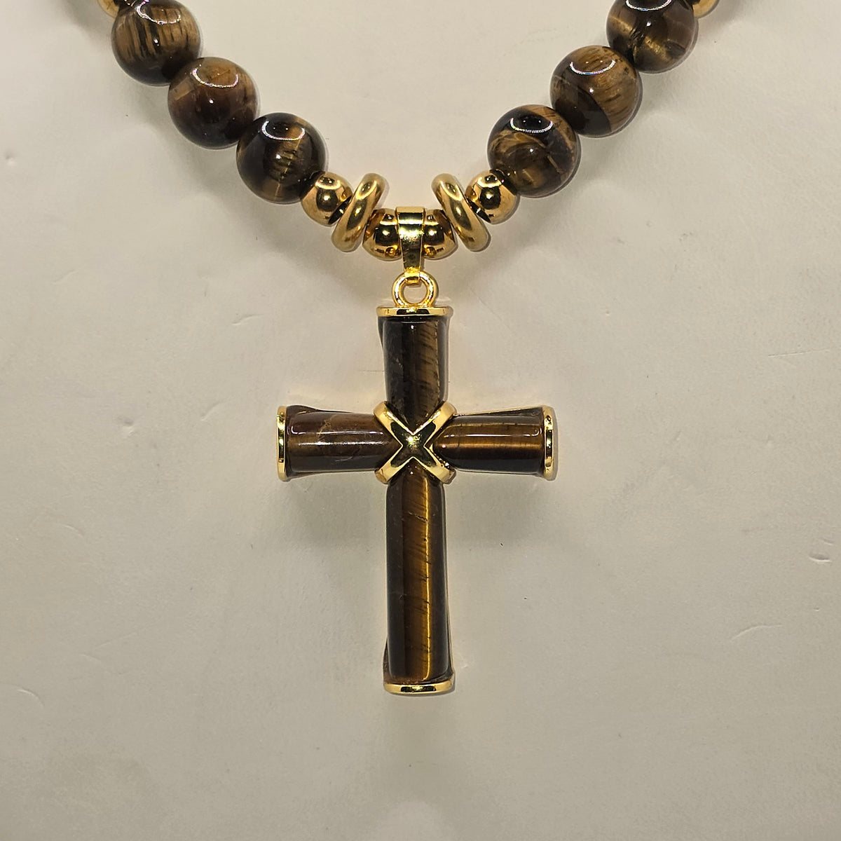 Tiger Eye Cross
