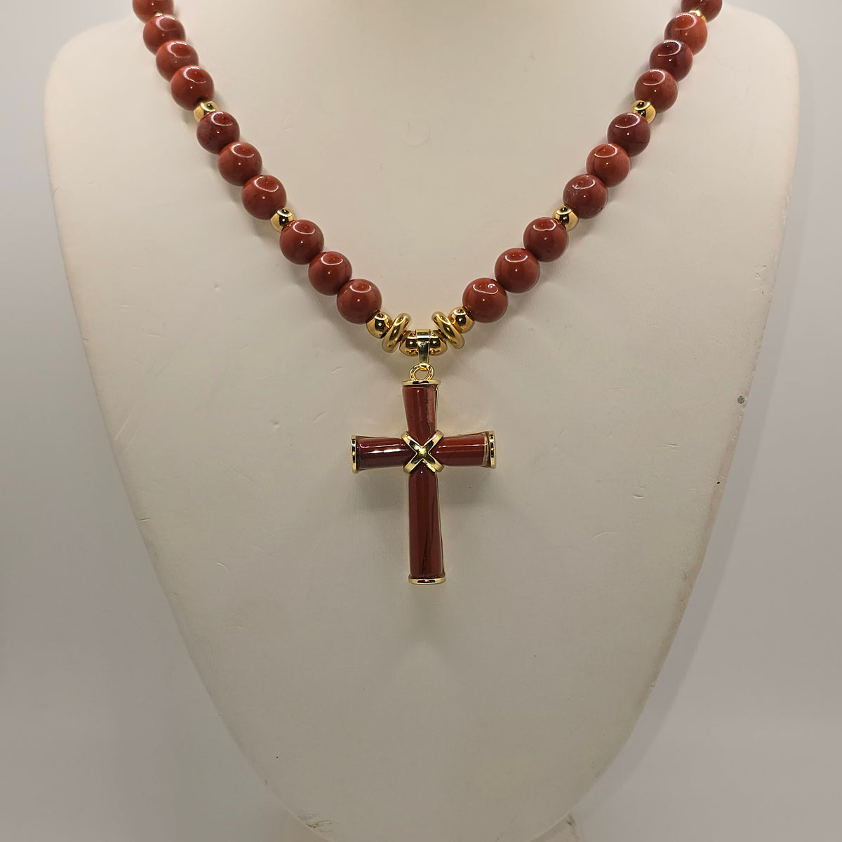 Red Jasper Cross