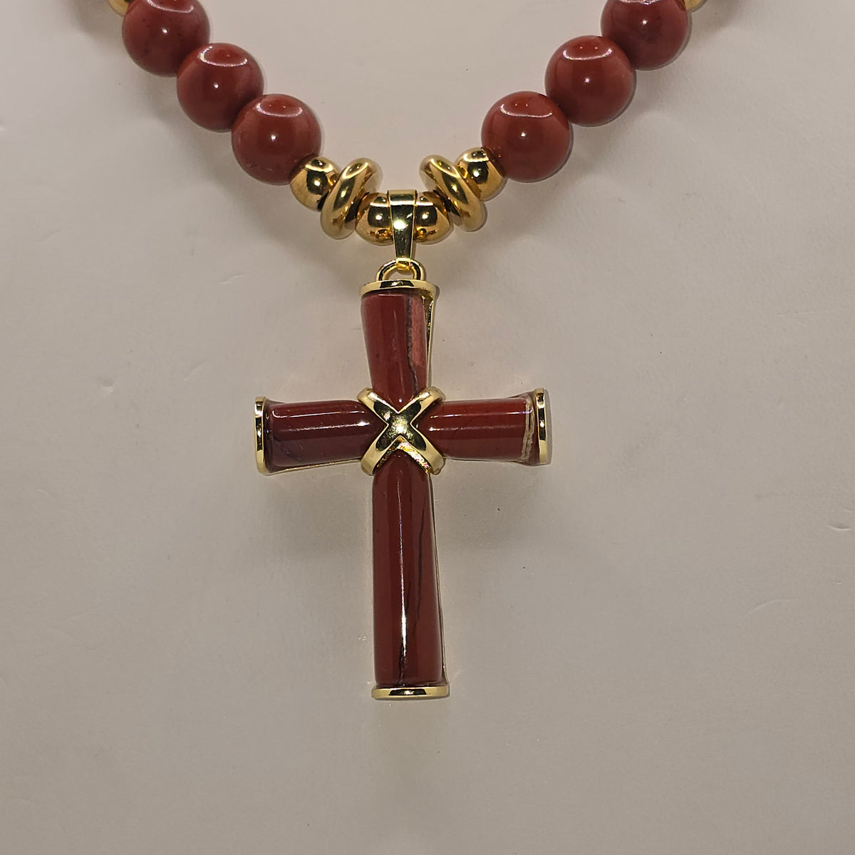 Red Jasper Cross