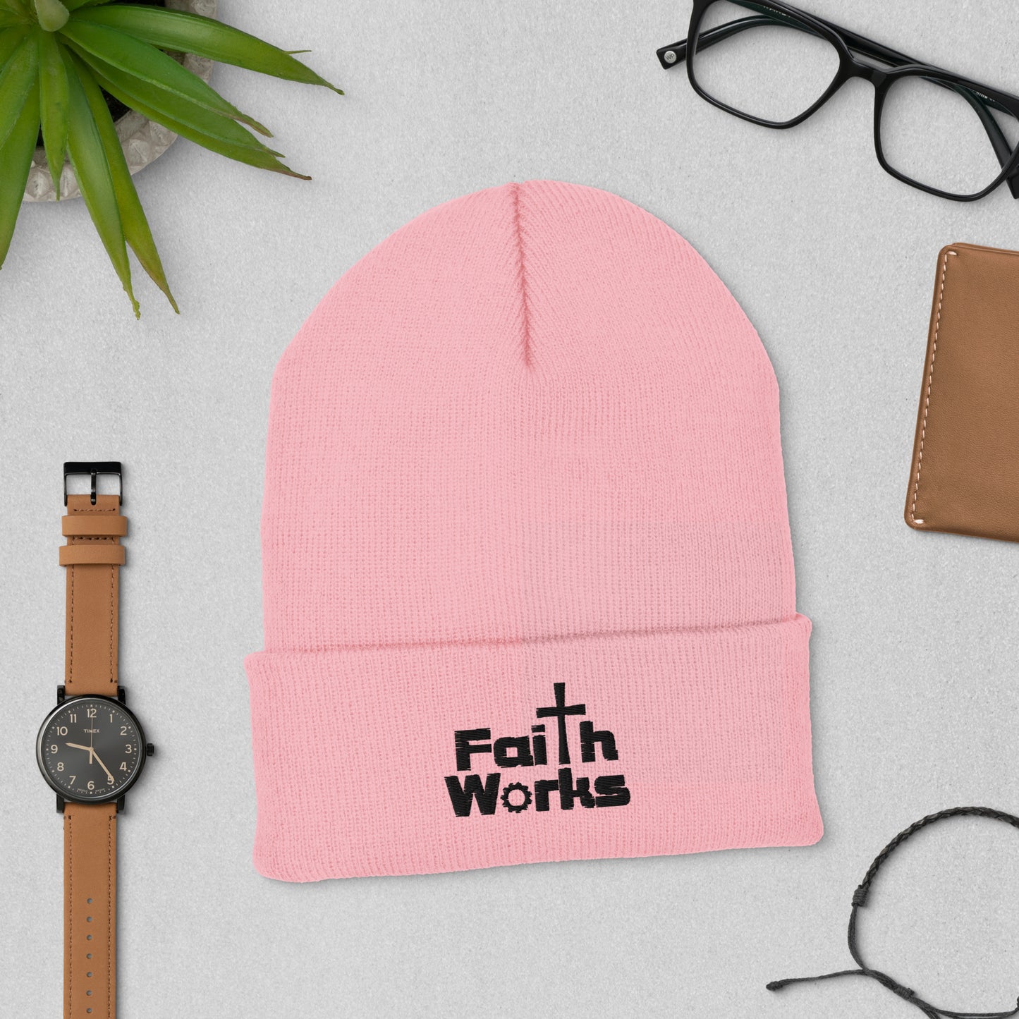 Faith Works Cuffed Beanie