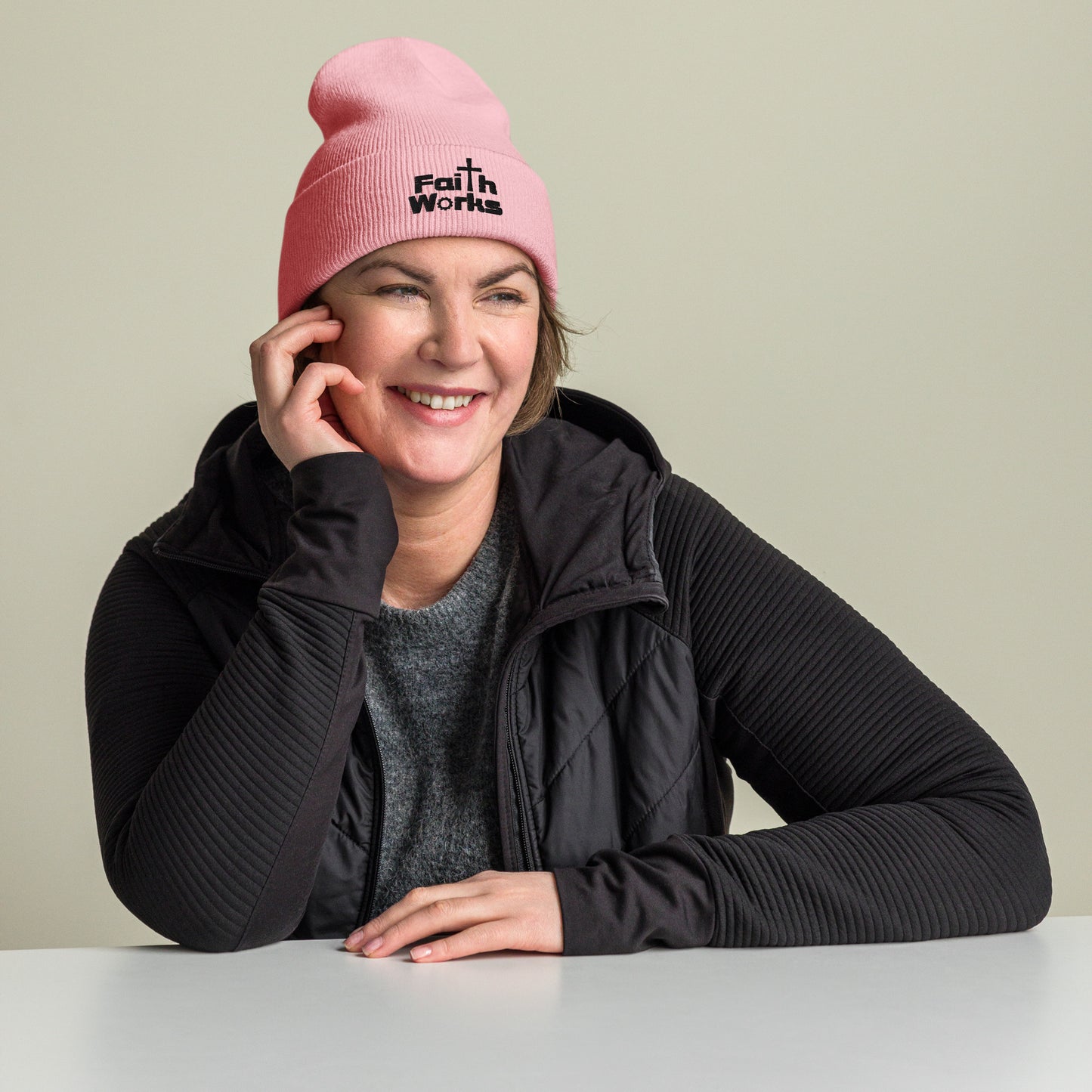 Faith Works Cuffed Beanie