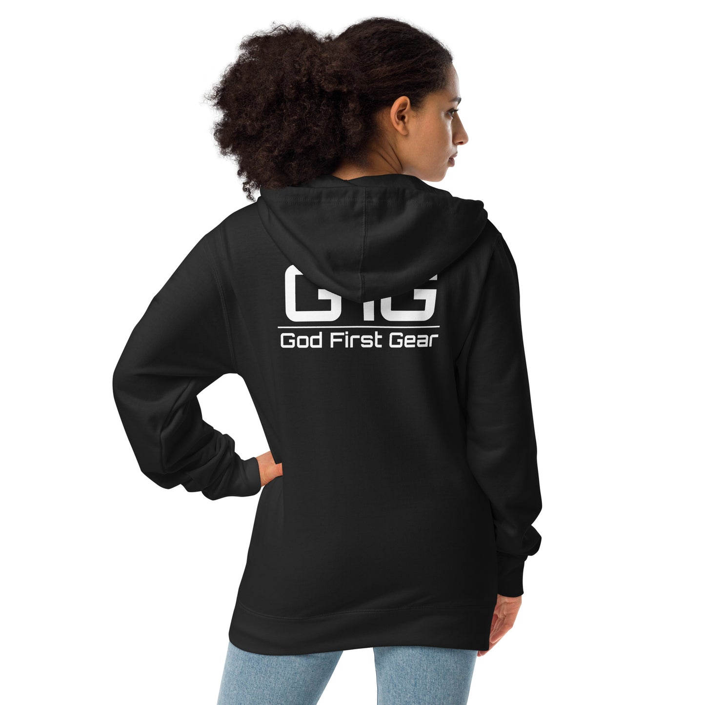 G1G Unisex fleece zip up hoodie