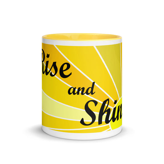 Rise and Shine Mug with Color Inside