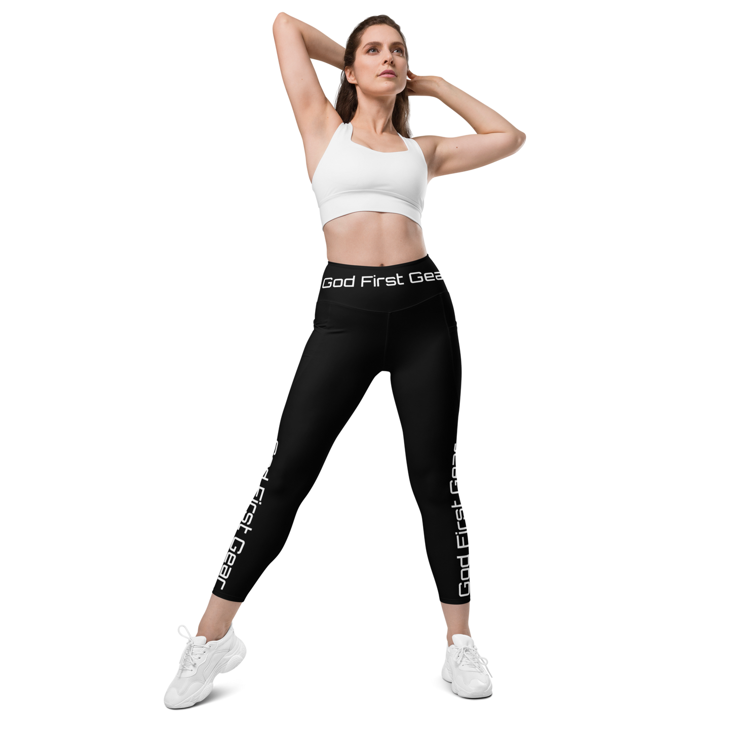 God First Gear Black Leggings with pockets