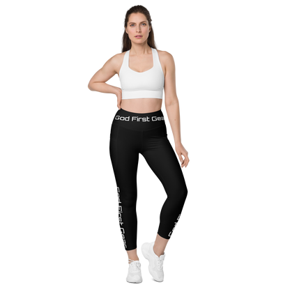 God First Gear Black Leggings with pockets