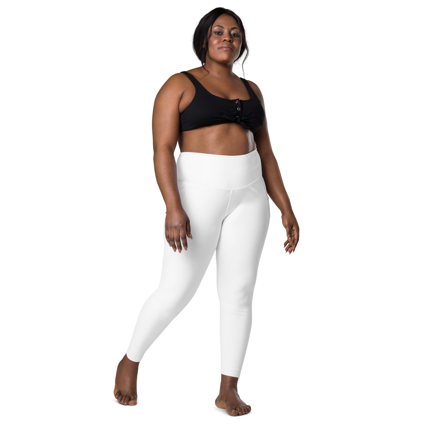 God First Gear Clean White Leggings with pockets