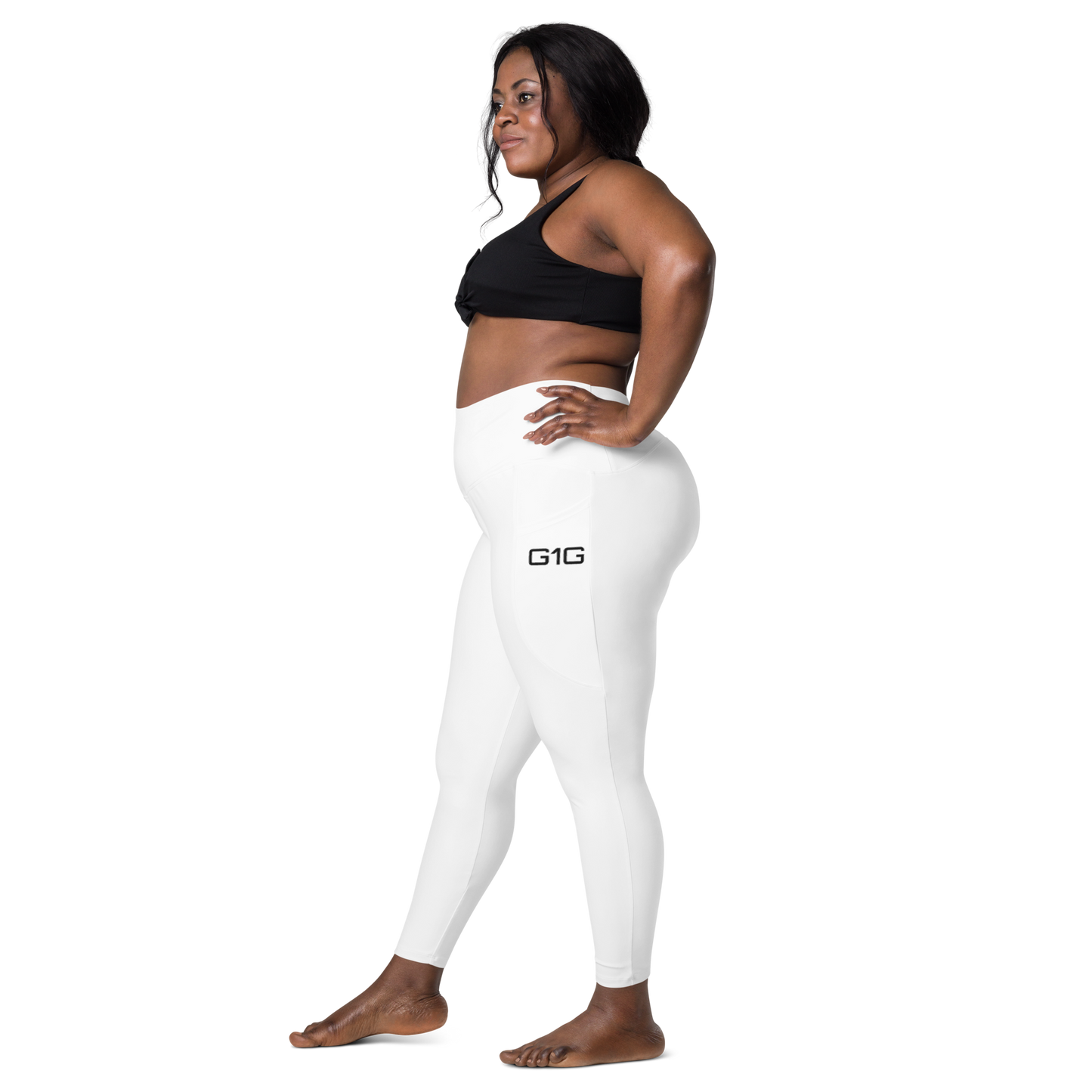 God First Gear Clean White Leggings with pockets