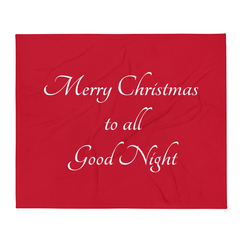 Merry Christmas Throw Blanket