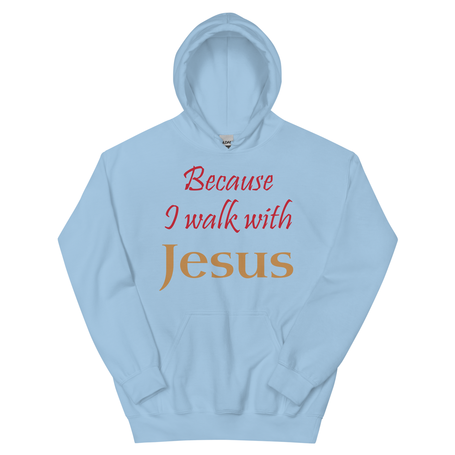 Because I Walk With Jesus Hoodie