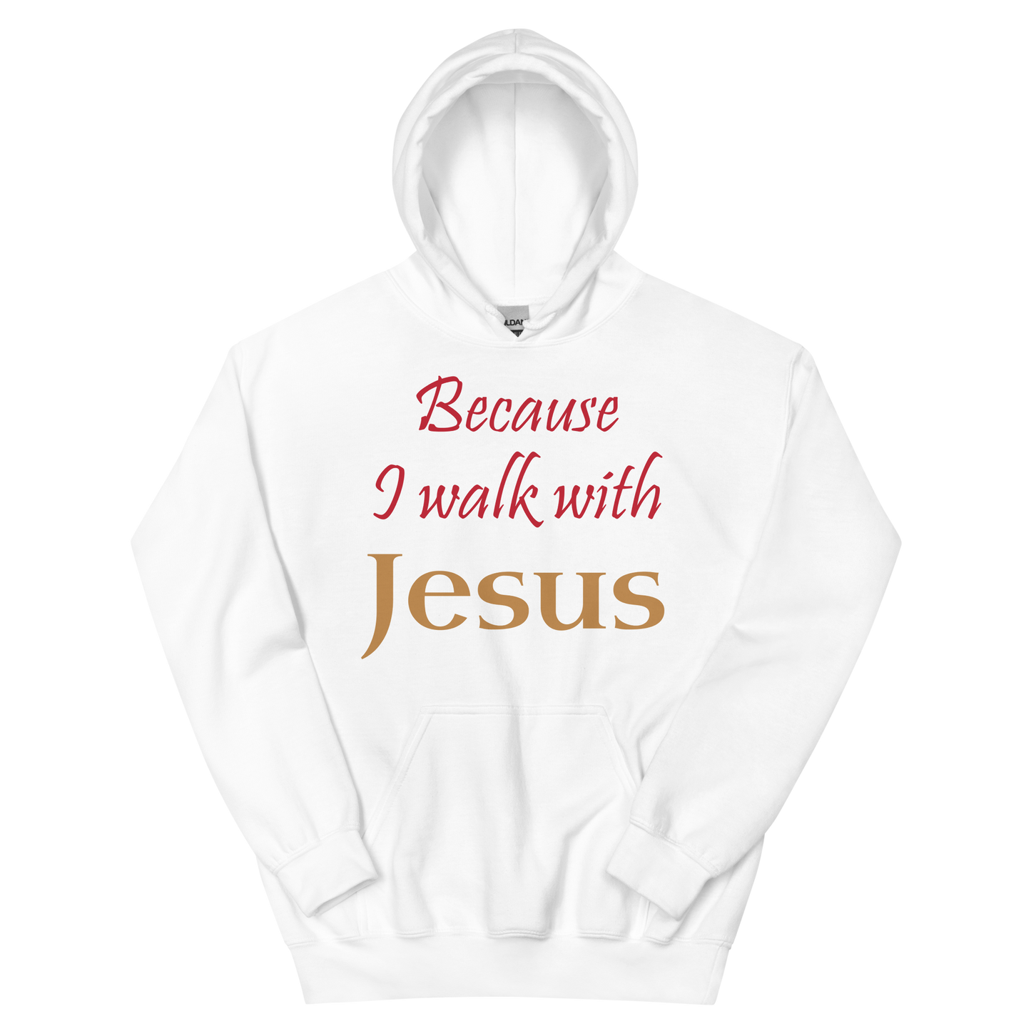 Because I Walk With Jesus Hoodie