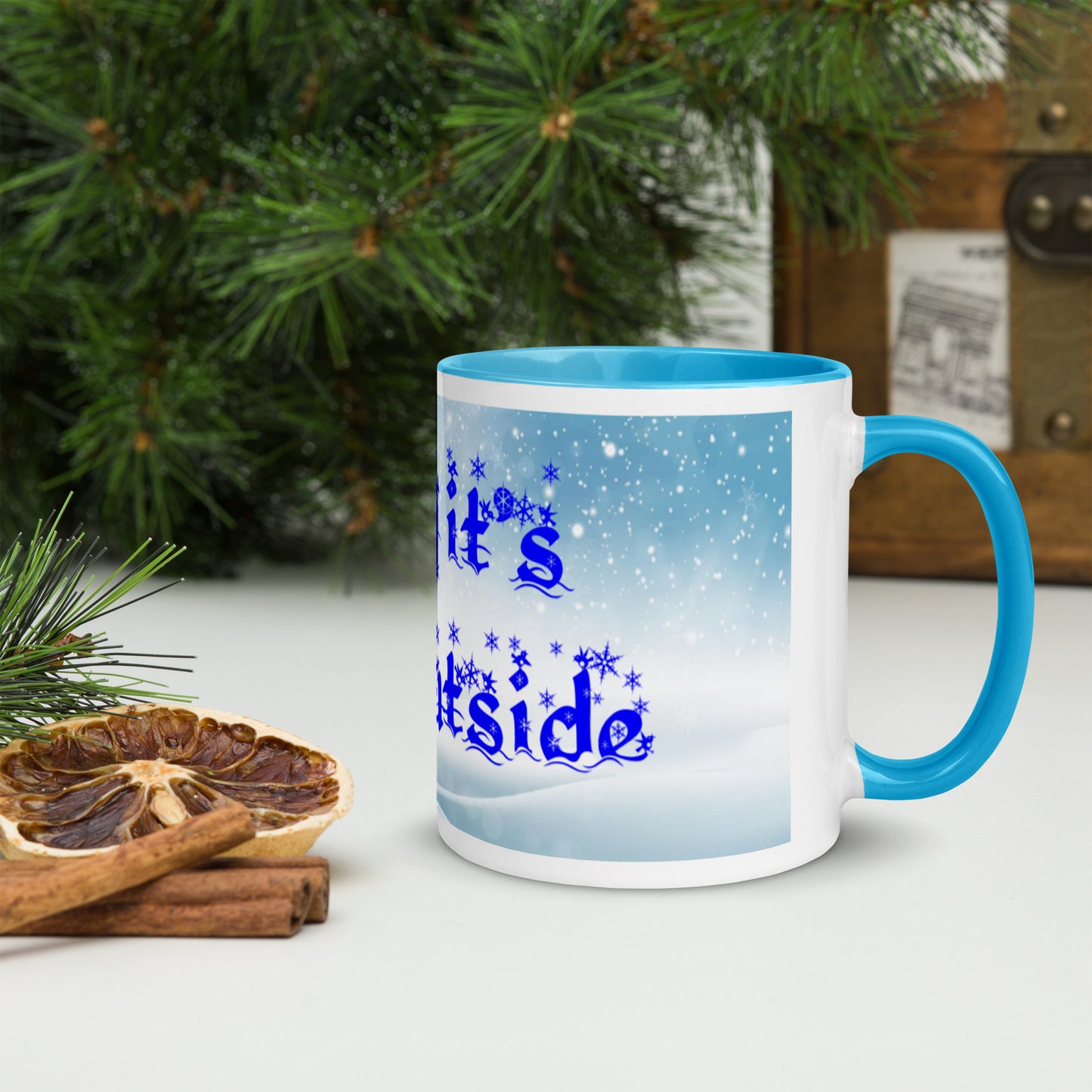 Baby it's cold outside mug